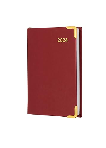 Collins Debden Collins Business Pockets 2024 Diary Regal Week to View Pocket Diary (with Pencil) - Business Planner and Organiser - January to December 2024 Diary - Weekly - Red - 392BP.15-24