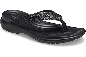 Women's Capri V Glitter Flip Flop: Shimmering Summer Sparkle