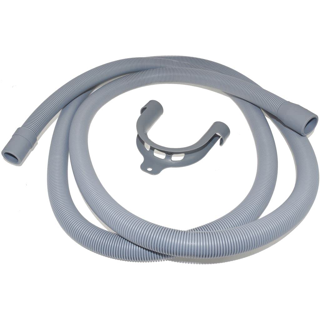 Ufixt Universal Drain Outlet Hose 2.5M With Hook Compatible With Bosch Beko Hotpoint