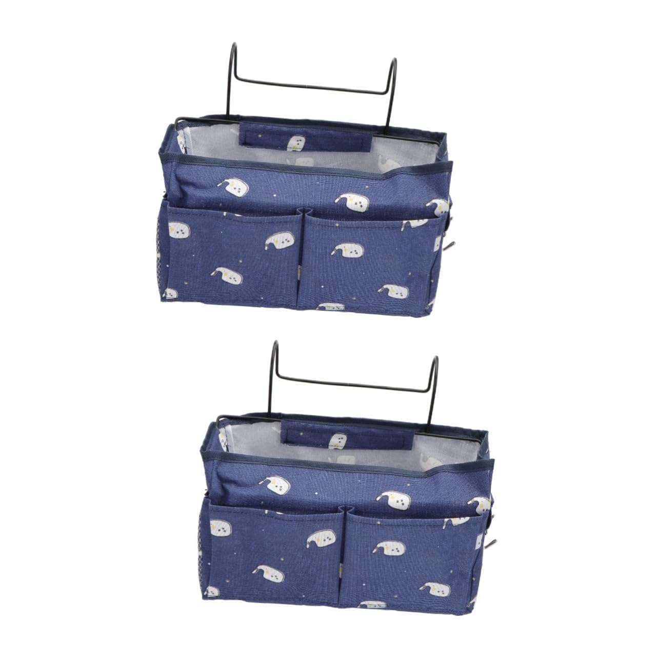 Alipis 2pezzi Borsa Da Appendere Imitazione Lino Organizer Versatile Per Camera Da Letto e Dormitorio Con Gancio Design Pratico e Capiente Elefante