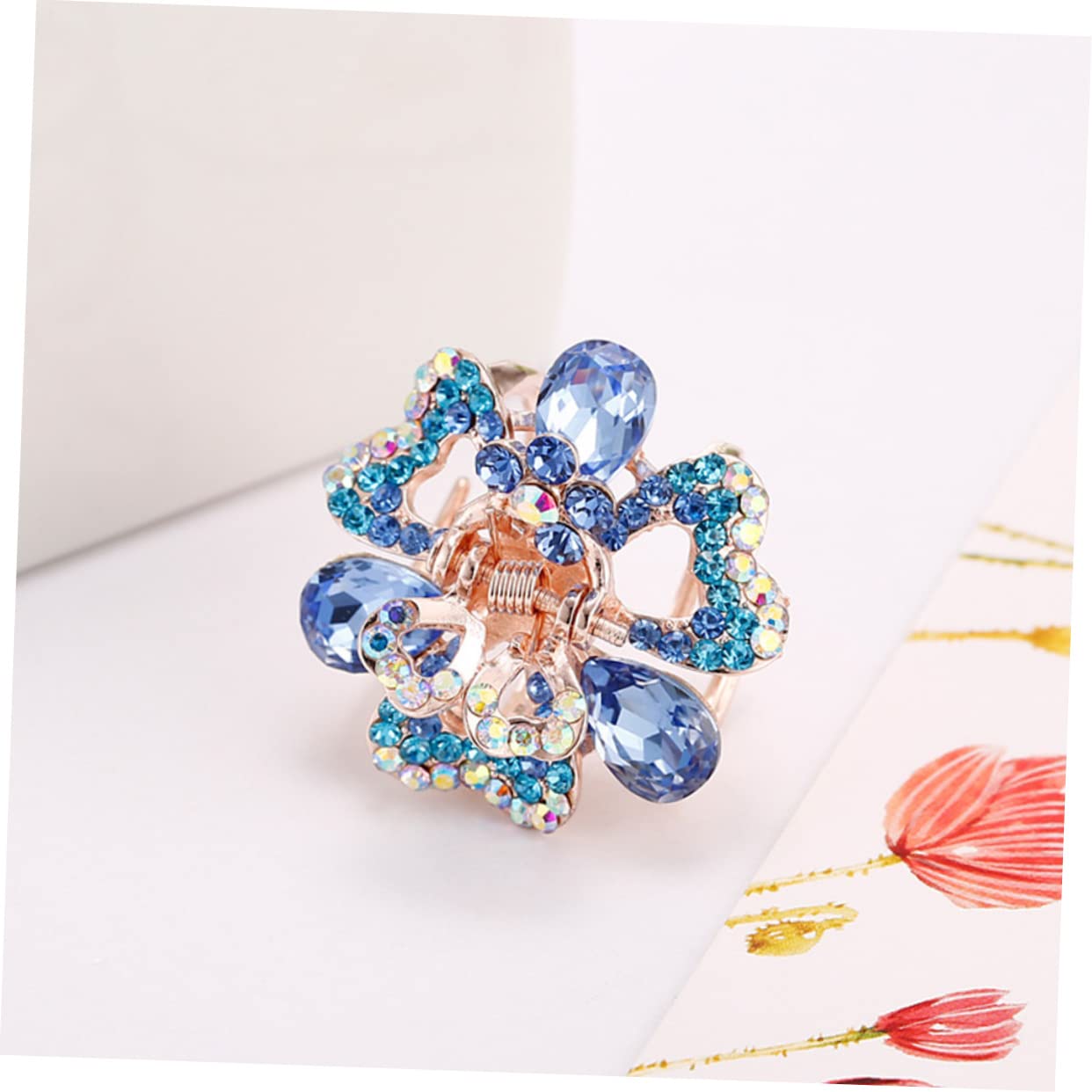 Baluue 8piezas Horquillas De Diseño Para Mujeres y Rosa Azul y Azul Clips De Pelo De Para Ocasiones Especiales