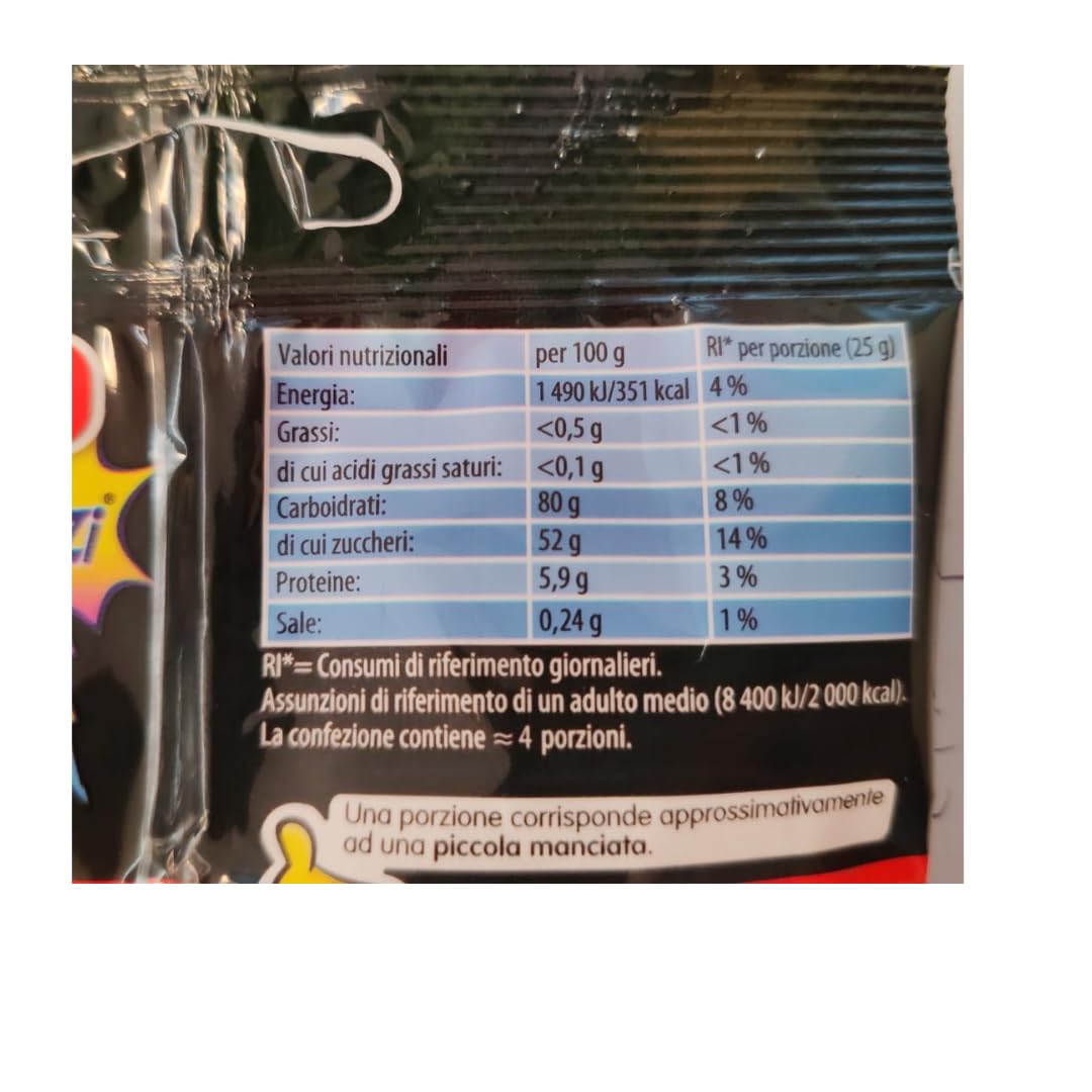 Caramella Gommose Frutta Haribo Frizzi Mix 30 Bustine da 90 g Gusti Assortiti