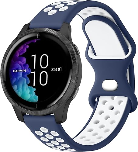 Meliya Bandas compatibles con Garmin Venu 2 Plus, Venu Sq, Venu y Vivoactive 3, correa de repuesto deportiva de silicona suave para Garmin Vivomove