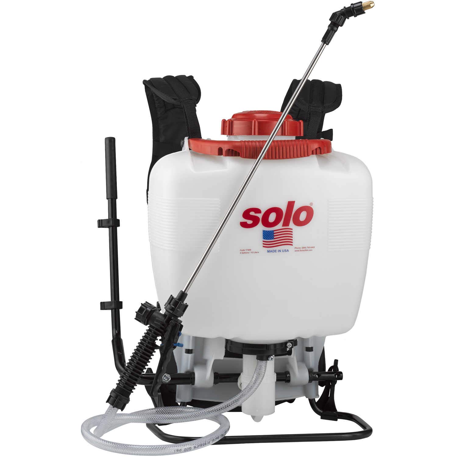 SOLO Model 425 Professional Backpack Sprayer, 4 Gallon Piston Pump