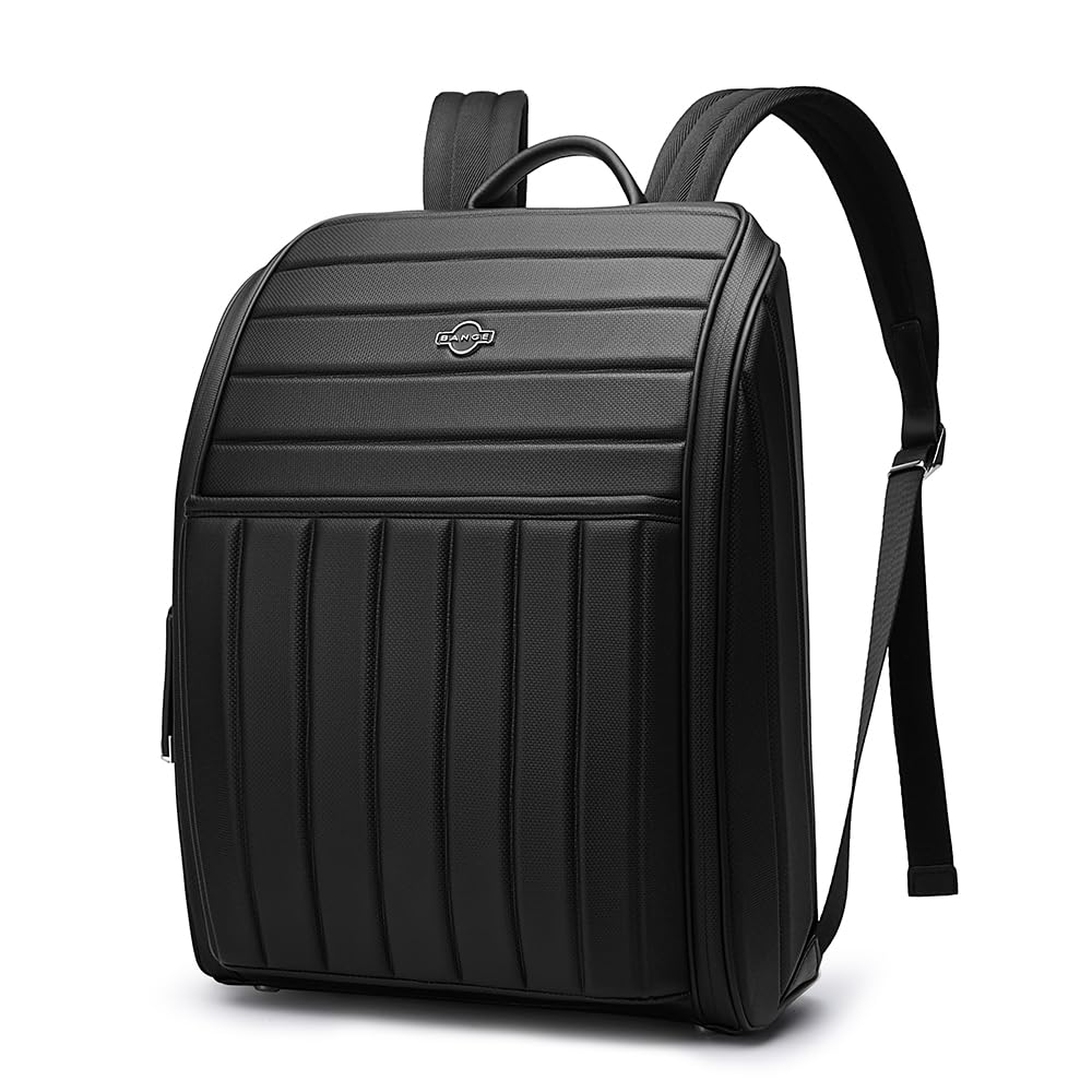 BANGE Light Flight Laptop Backpack for Men 15.6 Inch Tech Backpack Slim Laptop Backpack for Business Commuter backpack For Men, laptop bag for women Black, Large-image-24