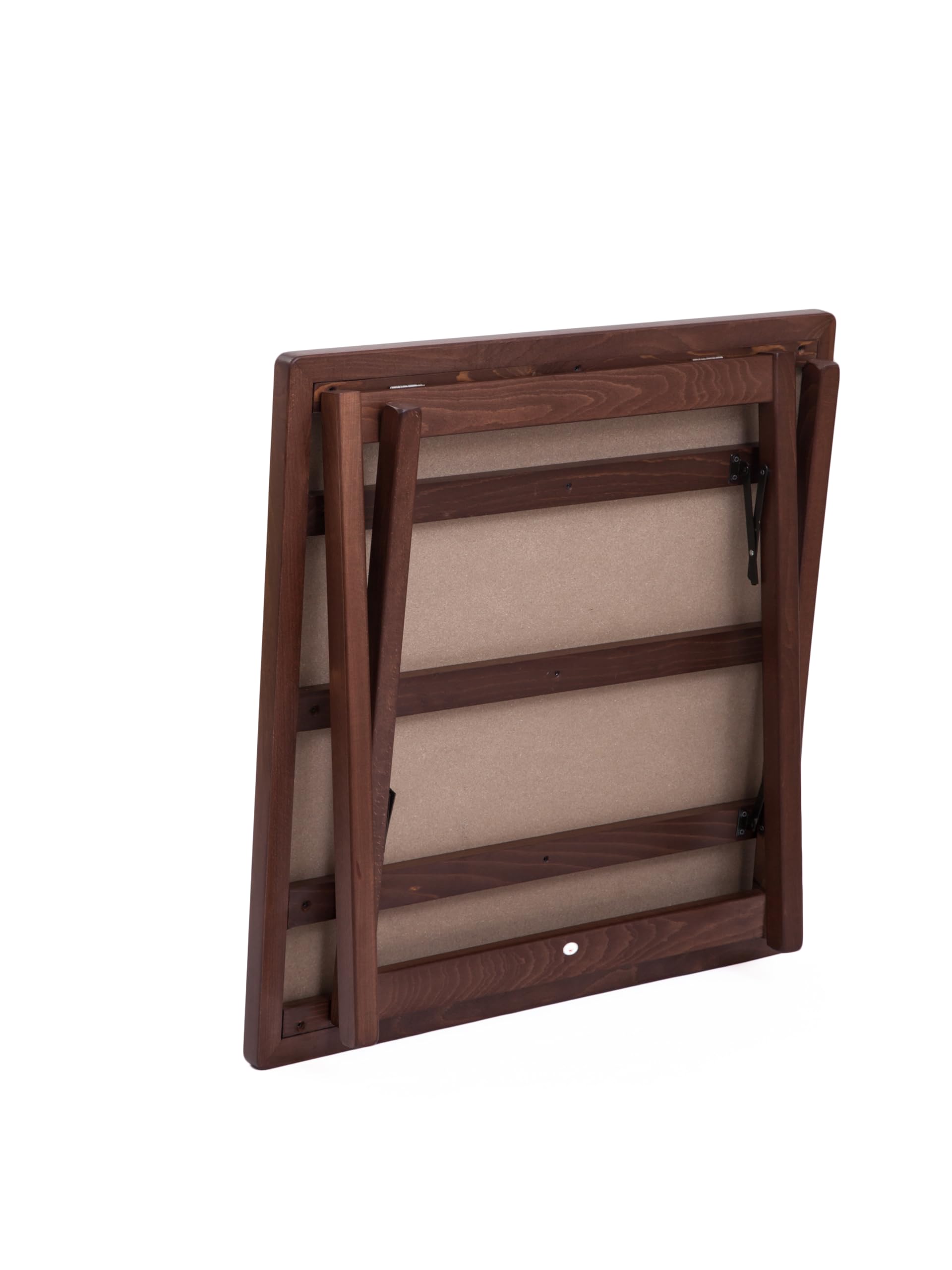 Karn Tavolo da Gioco Pieghevole Classic – Tavolo Carte Poker 80x80 in Legno Faggio Massello con Panno Verde – Salvaspazio Made in Italy