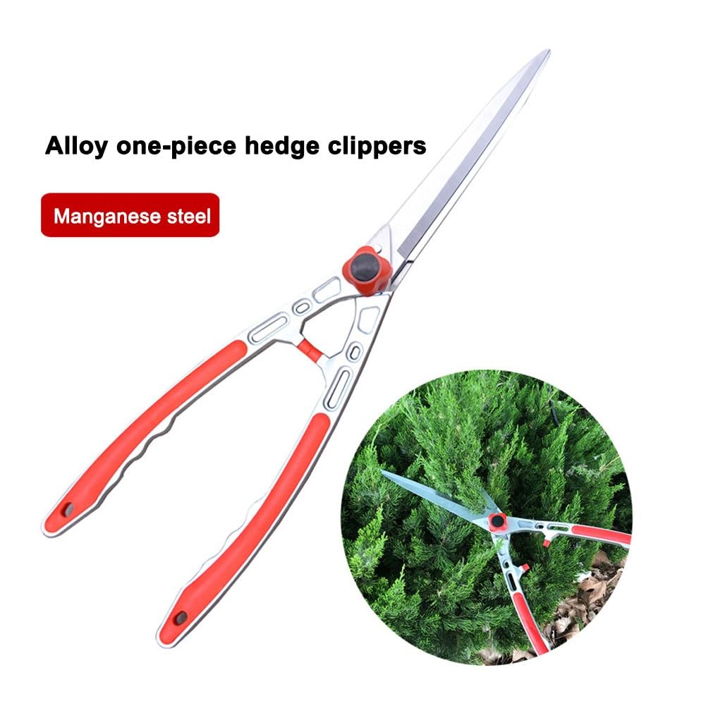 Lekkie nożyce do żywopłotu, nożyce do gałęzi, nożyce ogrodowe z długą rączką, długość 60 cm, cięcie łodyg o grubości do 1,3 cm, odpowiednie do przycinania ogrodu