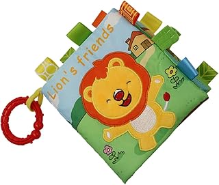 ibasenice 1Pc Livro De Pano Do Bebê Livros Infantis Decoração Livros Quebra-Cabeça Brinquedos Do Bebê Livros Macios Crinkle Atividade Livro Desenhos Animados Livro De Pano Brinquedo