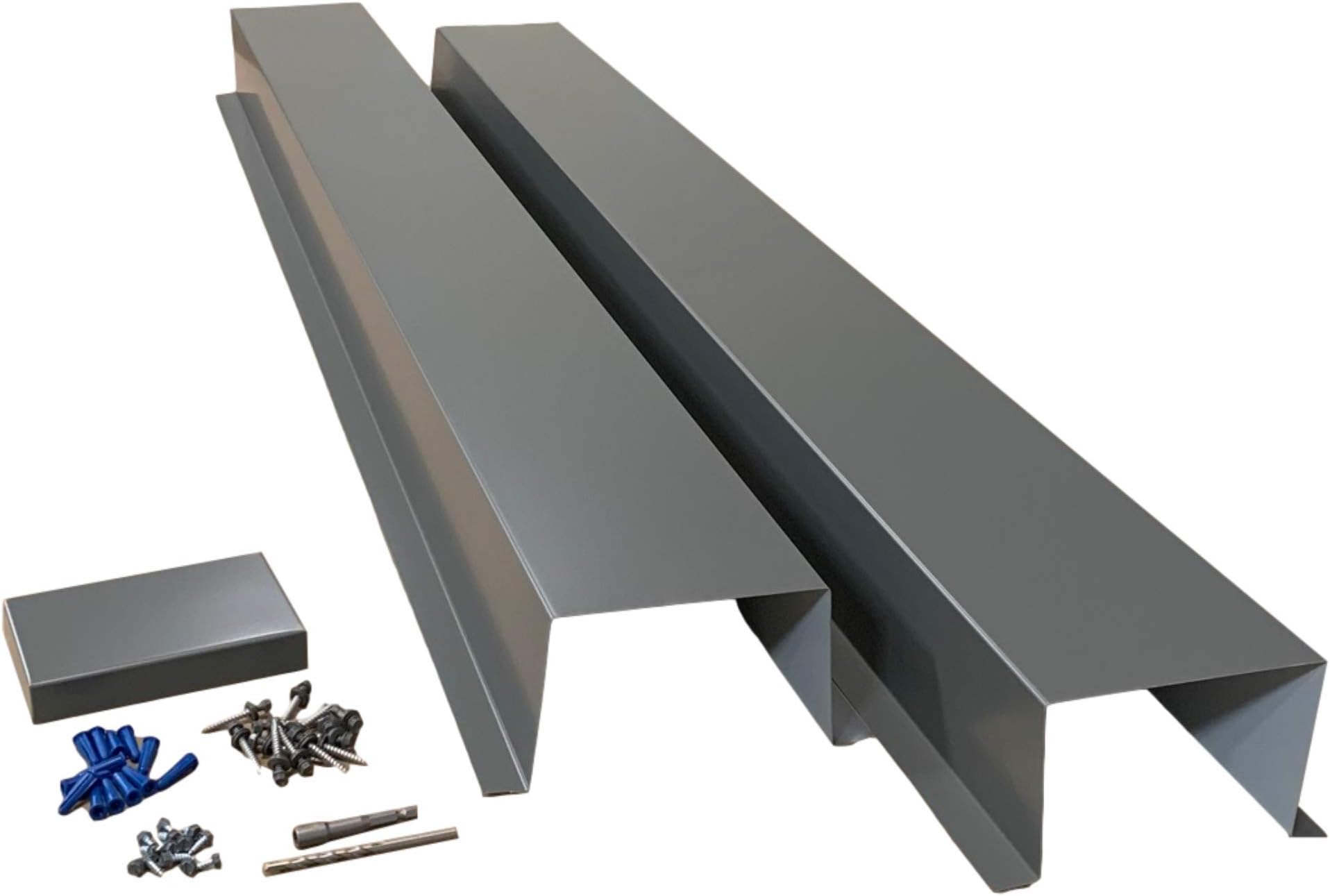 EAGLE 1 Metal Line Set Cover Kit for Mini Split and Central Air Conditioner & Heat Pump (Grey)