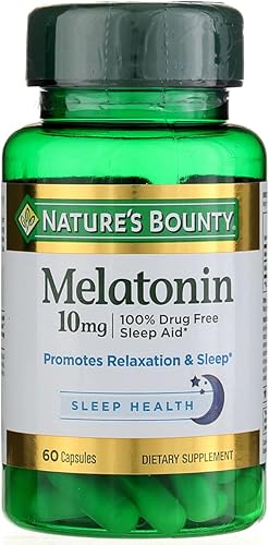 De la Naturaleza Bounty máxima fuerza Melatonina 10mg cápsulas 60-Count 4unidades