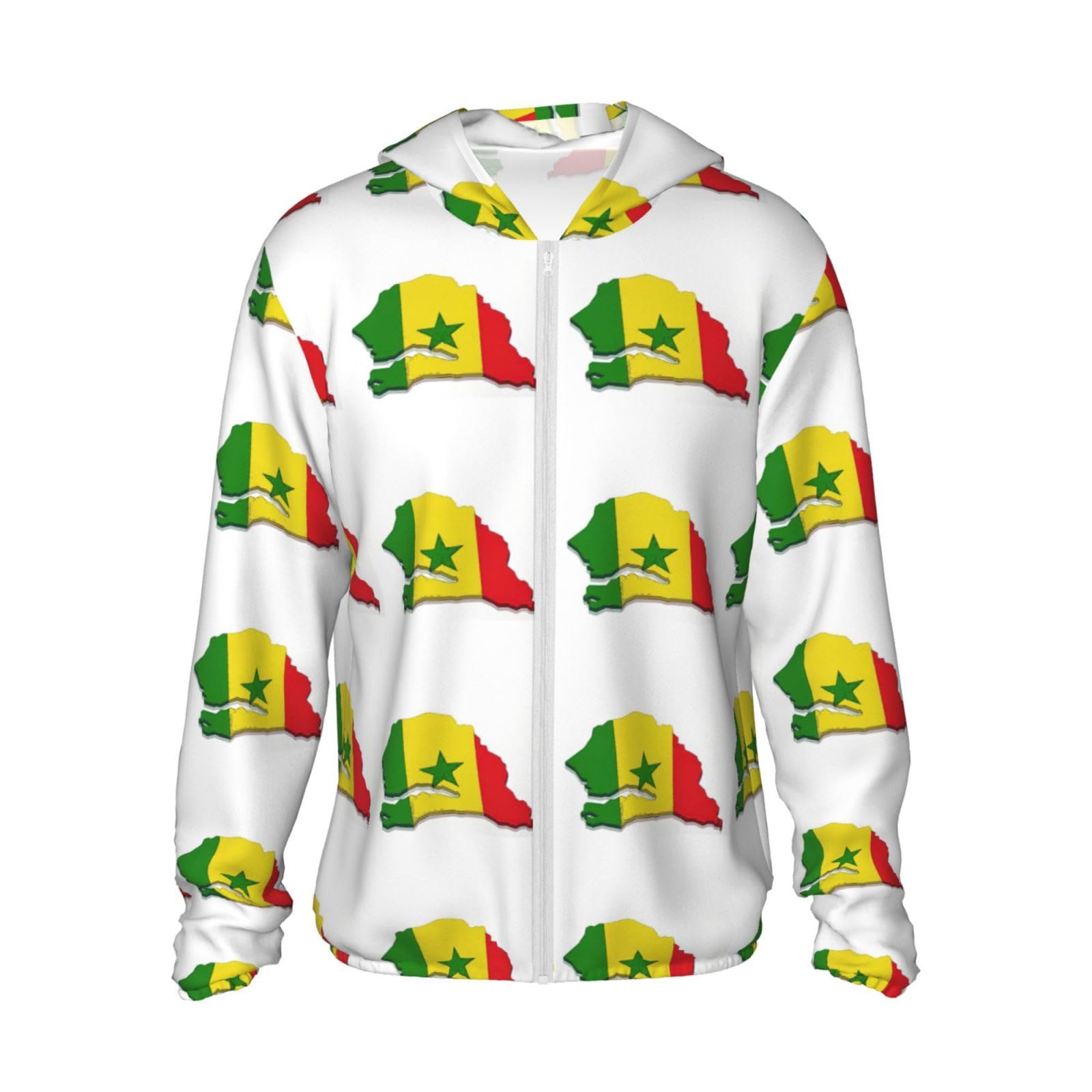 Sudadera de Senegal con capucha y cremallera para conectar con tus raíces 8