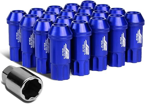 Miniatura 8 de J2 Engineering LN-T7-011-125-RD 20 piezas M12 x 1.25 7075-T6 Tuerca de aluminio de 1.969 in de extremo abierto con llave de enchufe (rojo)