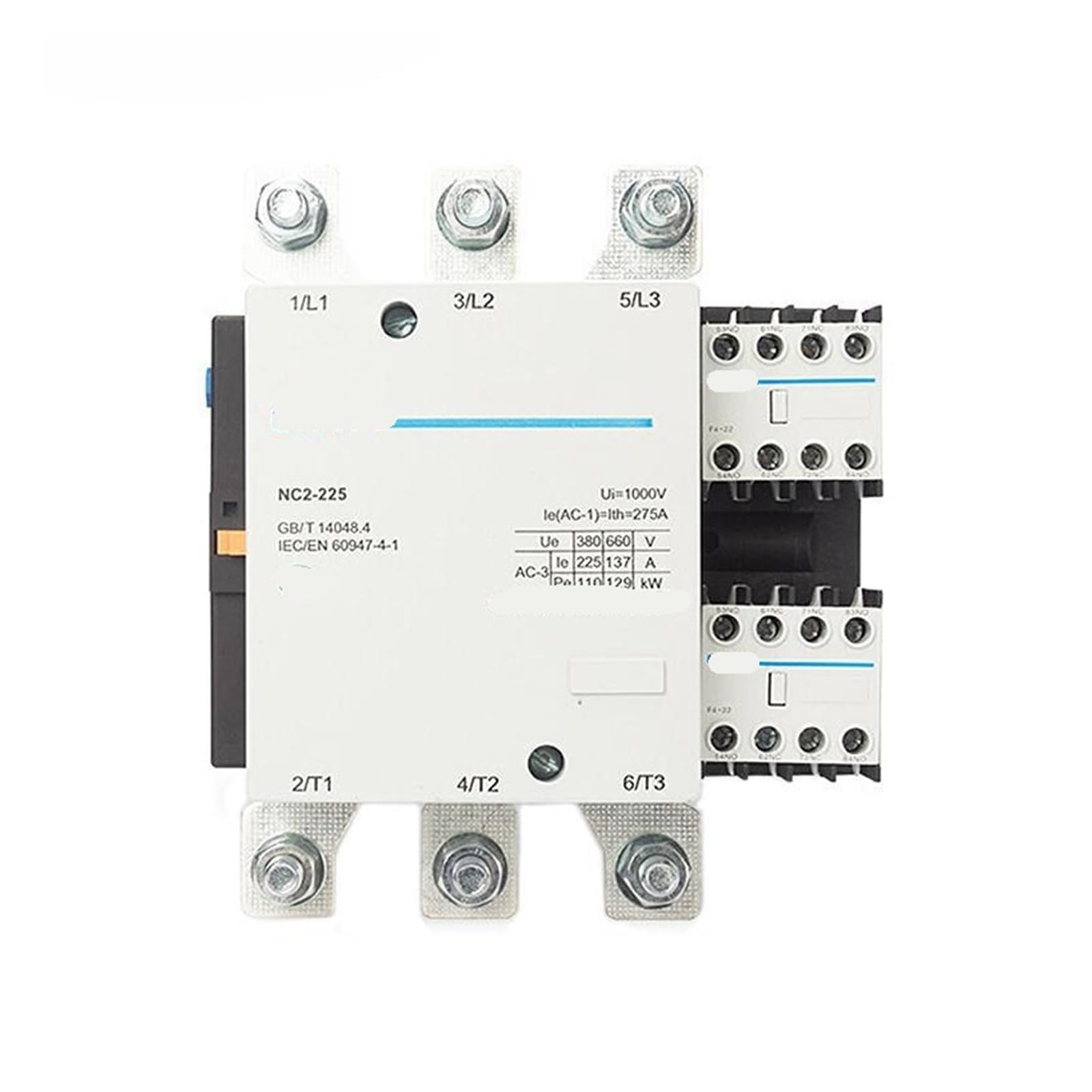 Contactor AC NC2-225 380V para control de motores trifásicos de alta potencia 2