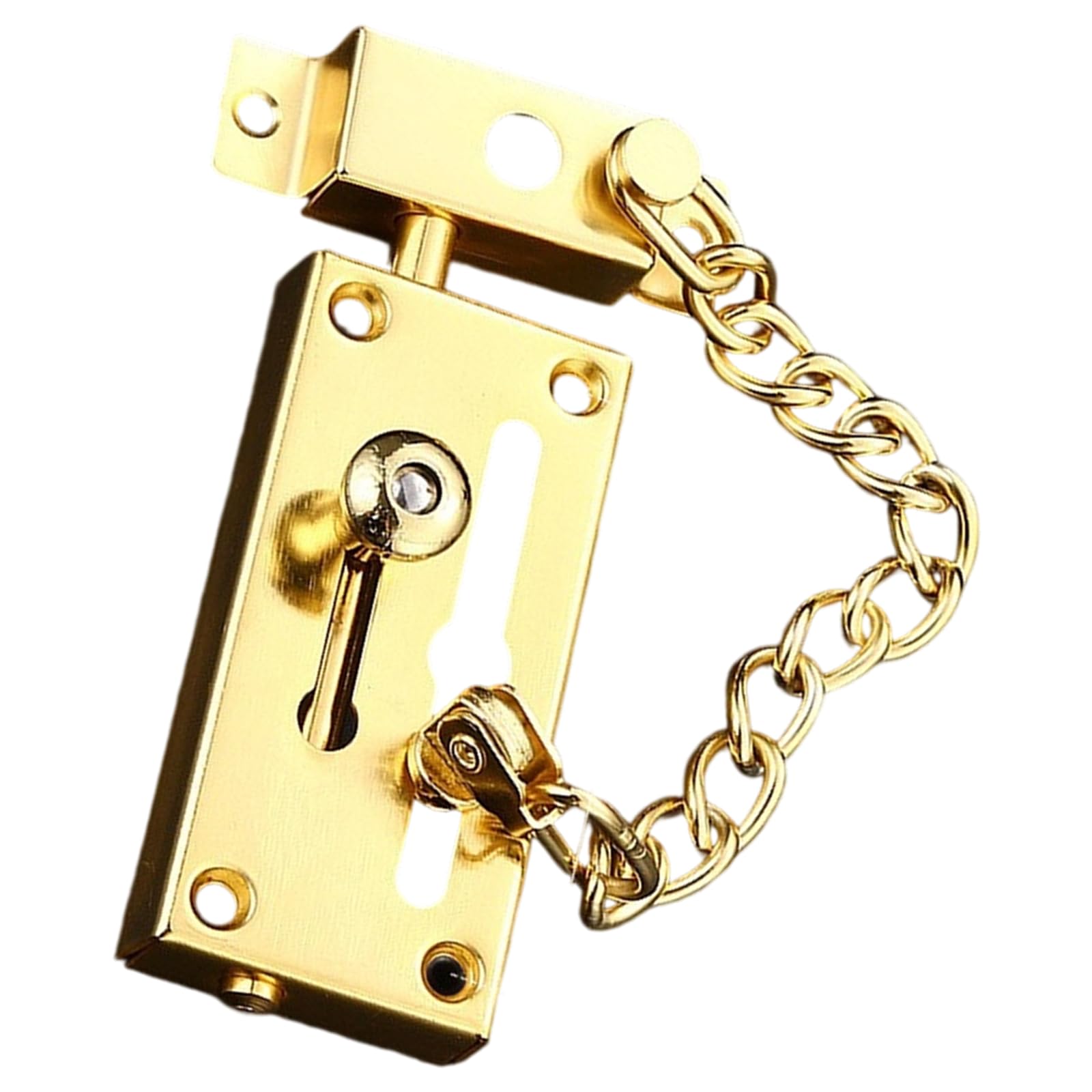 Nucelit Premium Stainless Steel Adjustable Door Chain Easyly Installation Door Security Chain for House Apartment Warehouse Interior Security