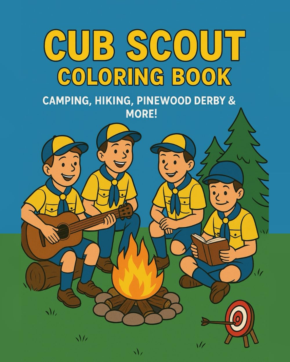 Cub Scout Coloring Book: Camping, Hiking, Pinewood Derby & More!
