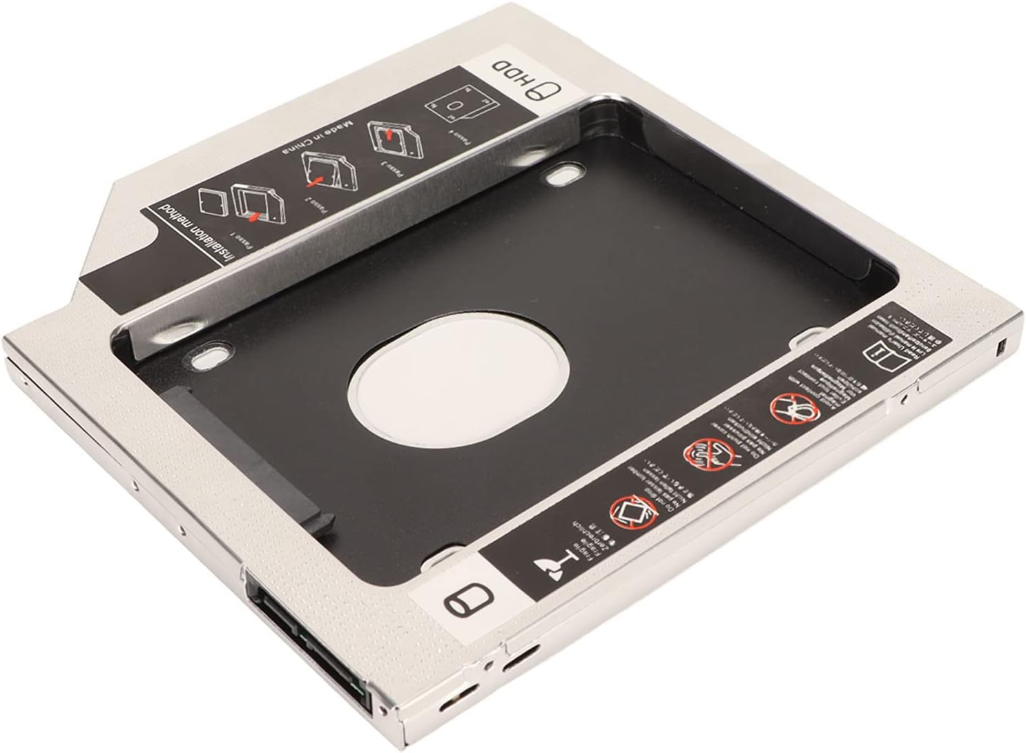 SDD Caddy, Flexibility 2.5in Hard Drive Caddy Universal Adapter Fast Storage Backup for CD DVD