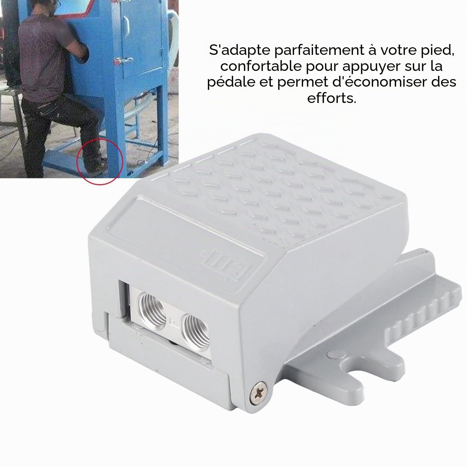 Kit de Pistolet de Sablage Pneumatique Confortable et Stable avec Dispositif à Ressort et Ajustement pour Utilisation Optimale