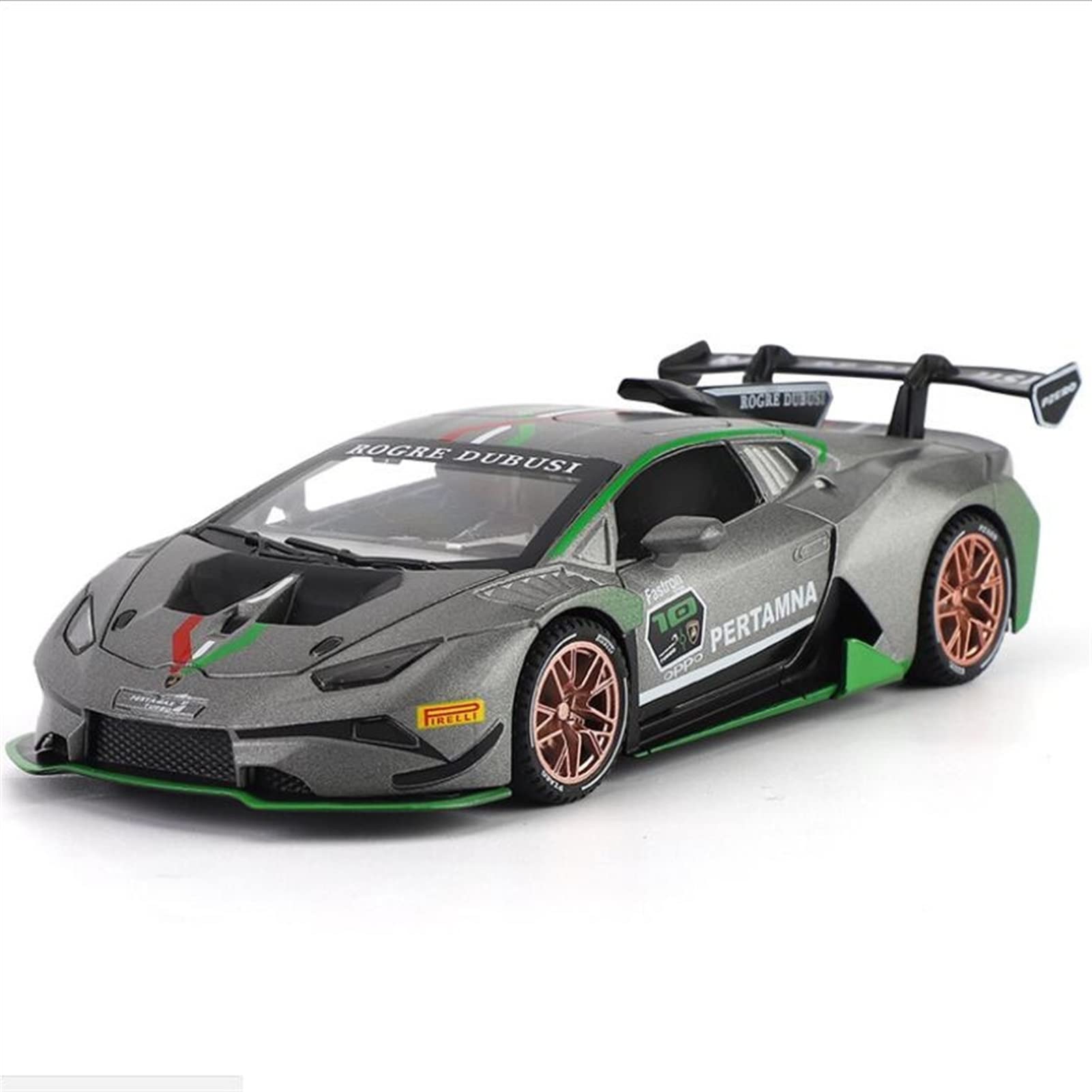 Modèle réduit Lambo Huracan haute simulation 1/32 finition chrome de collectionneur
