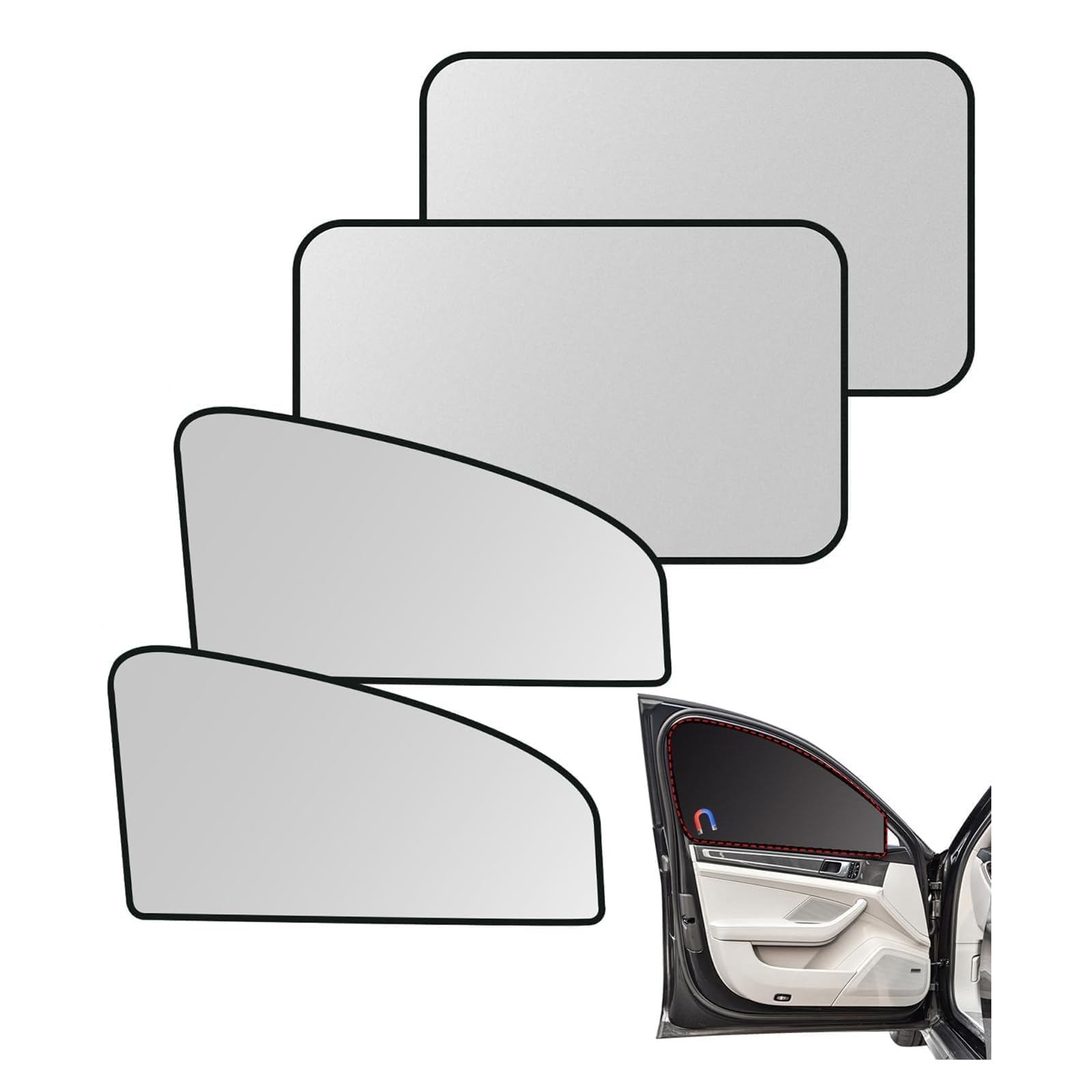 HLBLLRUXT for BMW X2 IX2 SDrive 20i U10 2024 2025 2026 Car Side Window Shades,Car Window Shades Shield Visor Car Heat and UV Protection Cover Car Windscreen Sun Shade,A