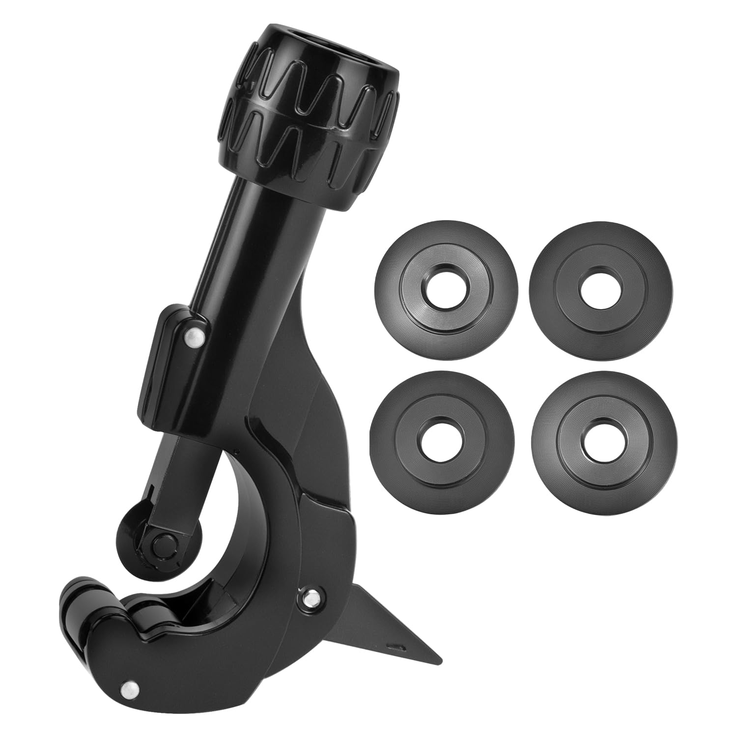 QWORK® Pipe Cutter, Adjustable Tube Cutter 3-35mm, Copper Plumbing Cutting Tool with 3 Spare Wheels