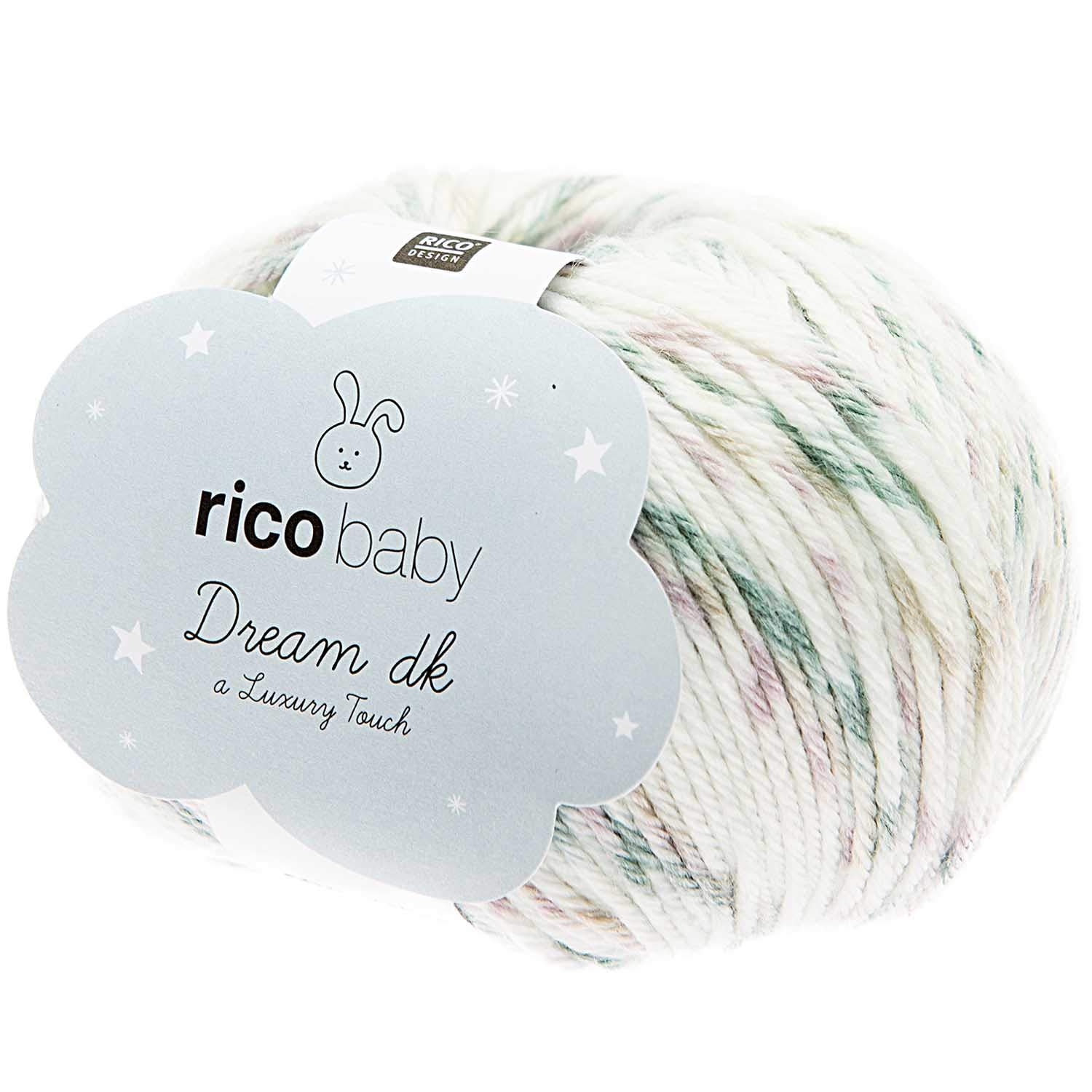 Rico 015 Aqua Confetti Baby Dream DK Wool