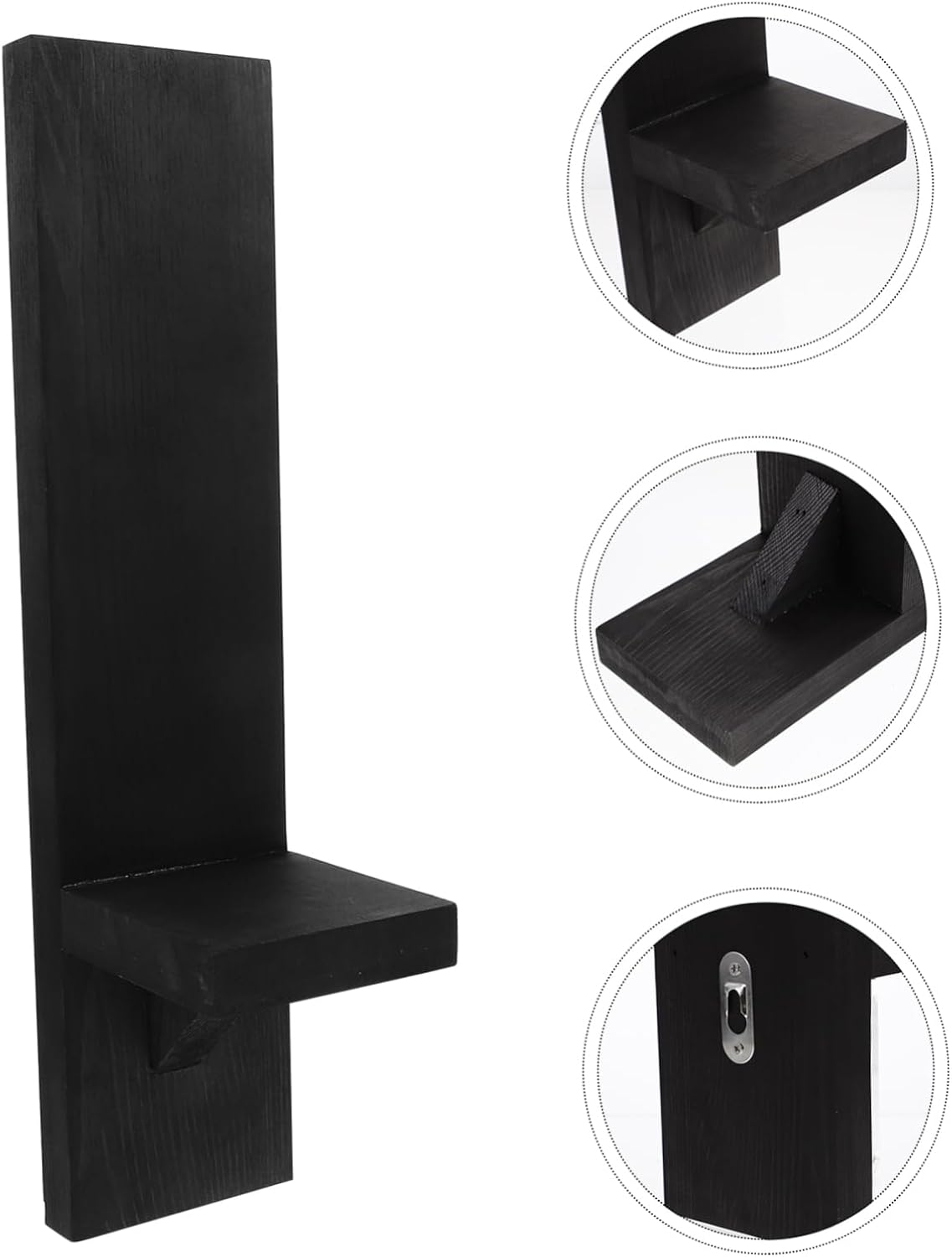 2pcs Gothic Wooden Wall Sconce Candle Holders Rustic Farmhouse Votive Tea Light Holders for Bedroom Living Room Kitchen Bathroom Home Decor