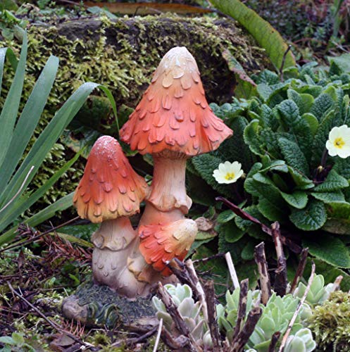 Décoration de jardin champignon à picots - Idéal pour l'extérieur des jardins féériques, lutins, elfes et nains Cover