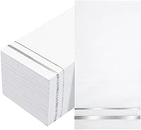 Vista 1 de BUCLA 100 servilletas desechables de 3 capas – Servilletas de papel color plata desechables de alta calidad – Servilletas de Navidad / servilletas