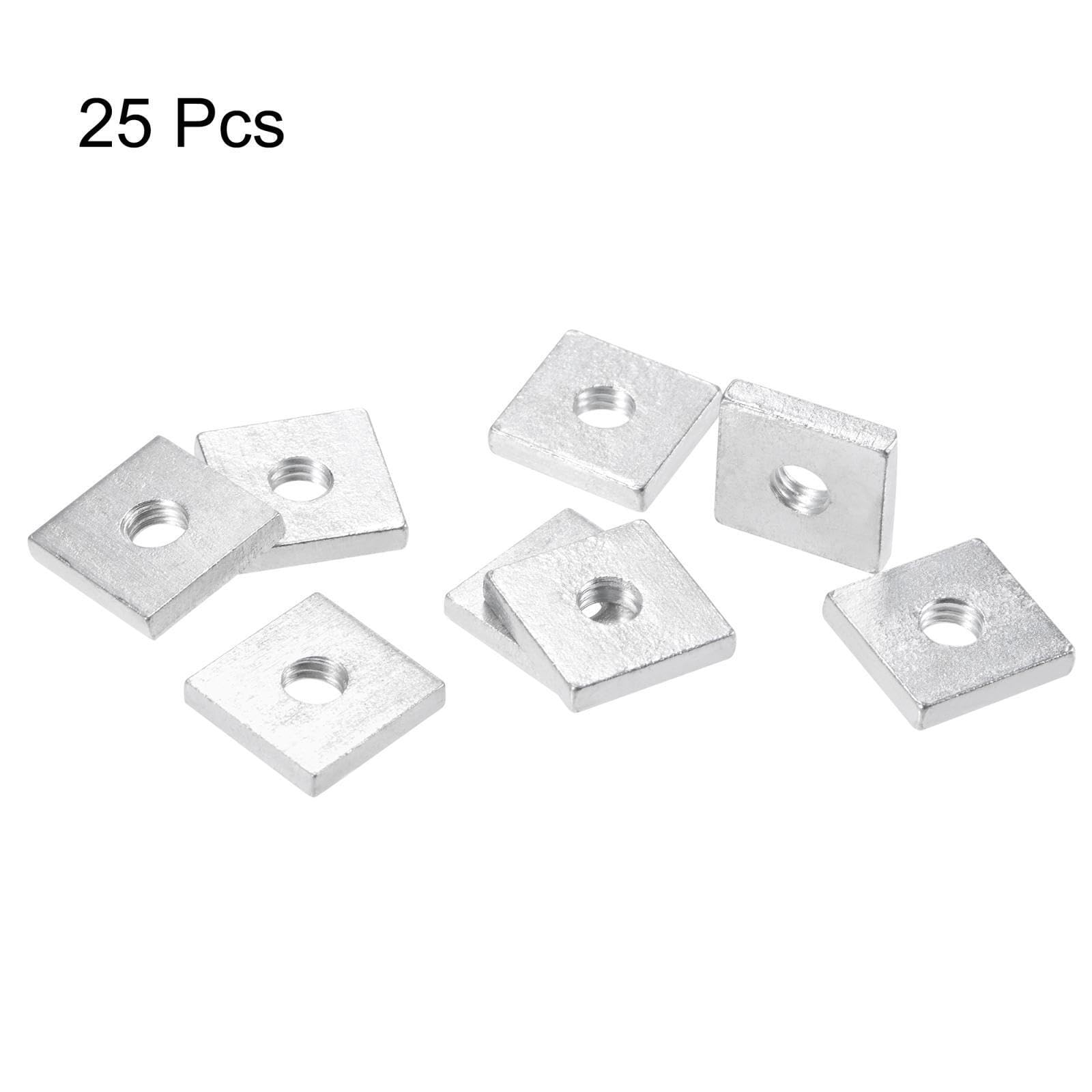 Tool Parts and Accessories Square Nuts M6x16mmx3mm Zinc-Plated Metric Coarse Thread Assortment Kit 25pcs (#CN-140824-14138)