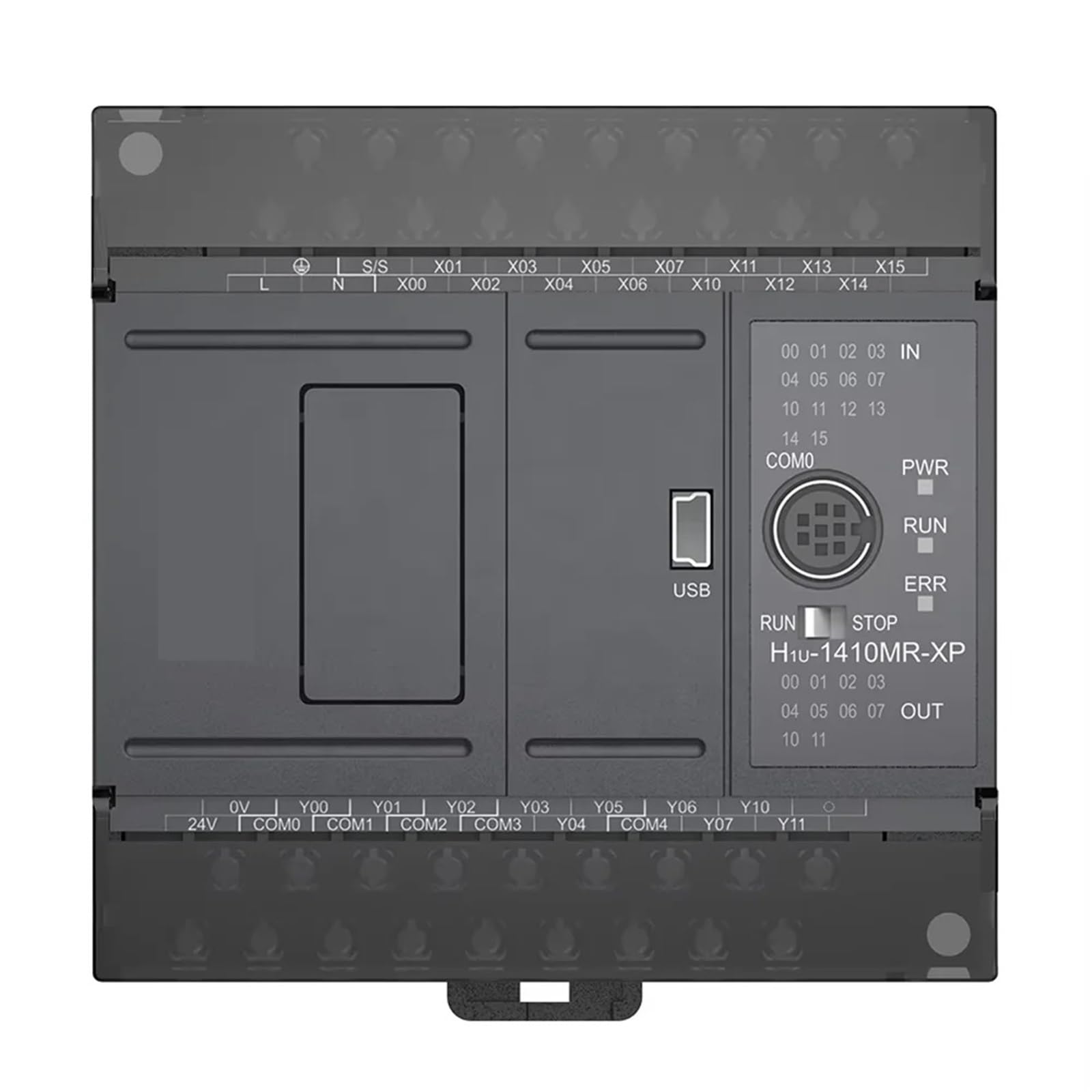 Contrôleur logique Programmable H1u 0806mr Xp PLC 0806MR 0806MT 1208MR 1208MT 1614MR 1208 1410 2416 2820 3624 MT, 1 pièce(H1u-can-bd)