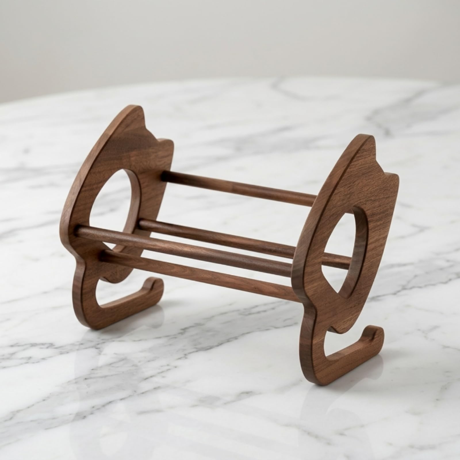 Legno Scaffale Tavolo Porta Libri Organizzatore Ufficio in Ciliegio con Inclinazione per Consultazione Rapida Adatto a Scrivania Studenti Studio, Noce Nero, Lungo