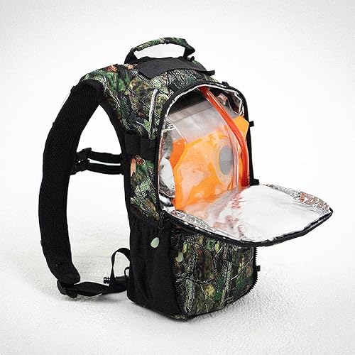 Miniatura 6 de RAVERUNNER Mochila de agua Dino Festival Hidratación de doble cámara Mochila de agua aislada de 3 litros para raves, festivales, senderismo