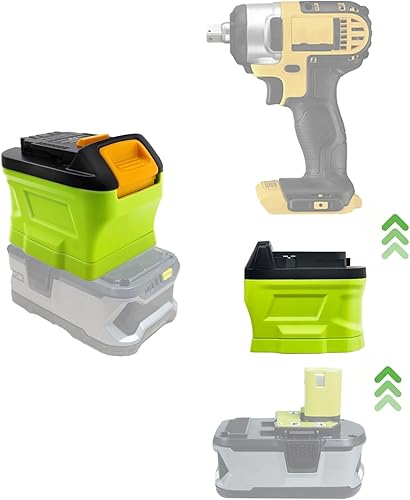 para Ryobi para convertidor de adaptador de batería Dewalt, reemplazo para batería Dewalt 20V, para Dewalt 20V adaptador de herramienta eléctrica