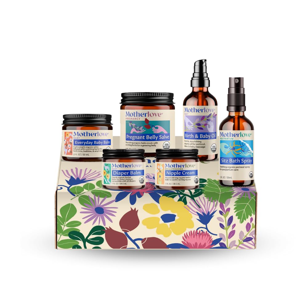 Motherlove Bump to Baby Gift Box Organic Herbal Mom & Baby Care