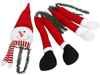 Cabilock Large Snowman Tree Topper Ornament for Christmas New Year Decorations Holiday Tree Toppers Snowman Tree Decoration