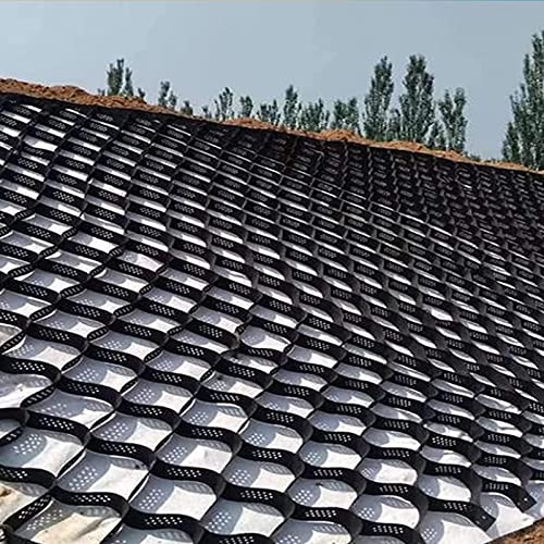 YKMYXZ, Sistema de geomallas for pavimentación de caminos de acceso. Rejilla estabilizadora de grava grande for paisajismo y relleno de rocas de estacionamientos de 4 m x 8 m.(6m x 8m)