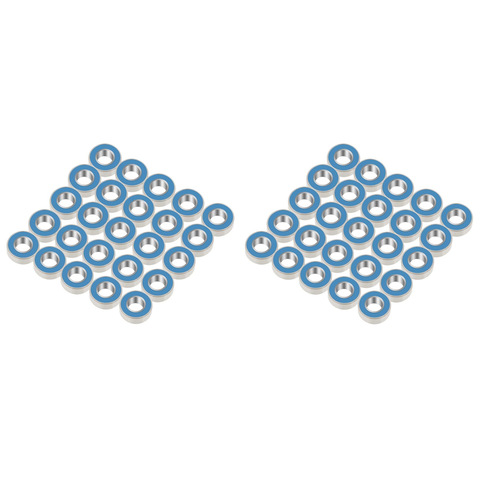 Zestaw 50 szt. MR115-2RS uszczelnionych łożysk kulkowych 5x11x4 mm z niebieskim metalowym pierścieniem i gumową uszczelką do zastosowań przemysłowych