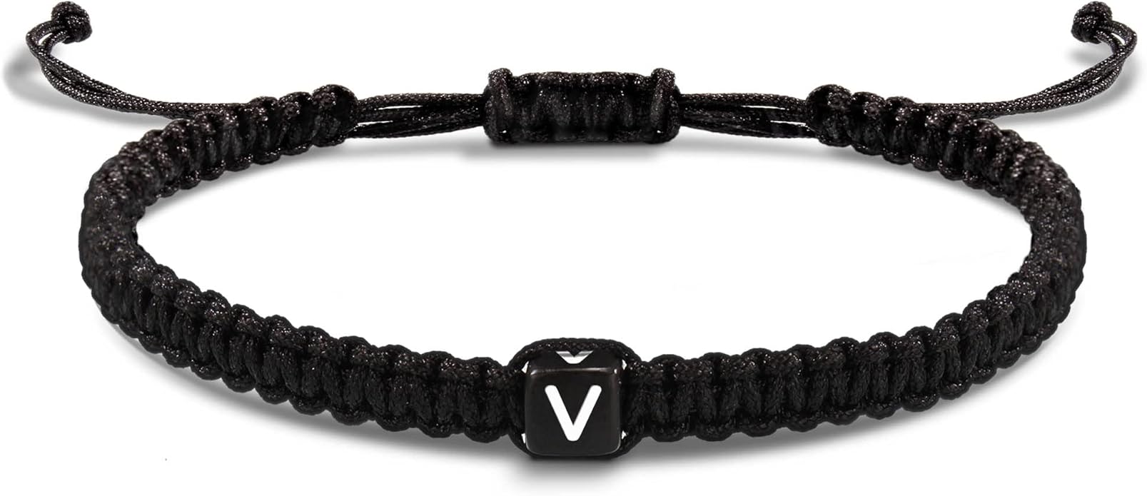Initial Bracelets for Women Men Gifts for Her Teen Girl Best Friend Birthday Graduation Dainty Braided Bracelets Letter A-Z Charm Adjustable Link Mother's Day Jewelry Mom Christmas Gifts Valentine's Day Jewelry