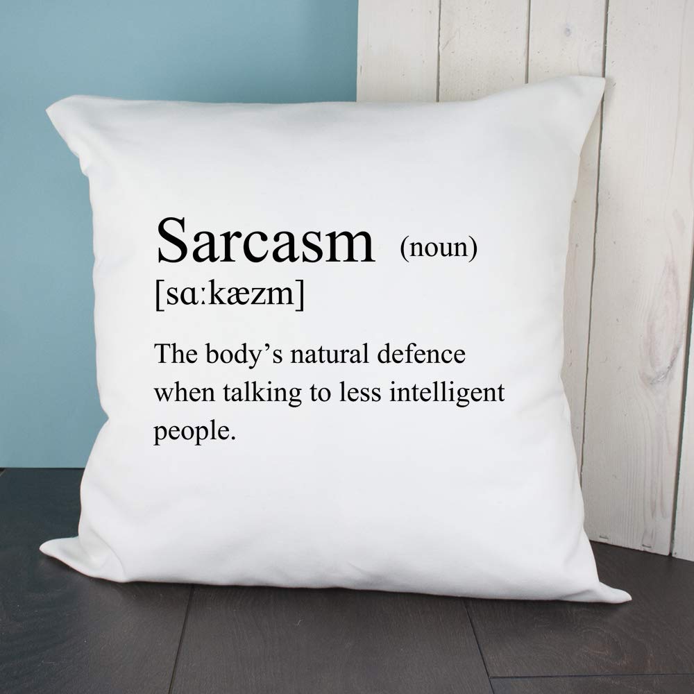 Funny "Sarcasm" Definition Cushion Cover Printed Cushion Cover/Throw