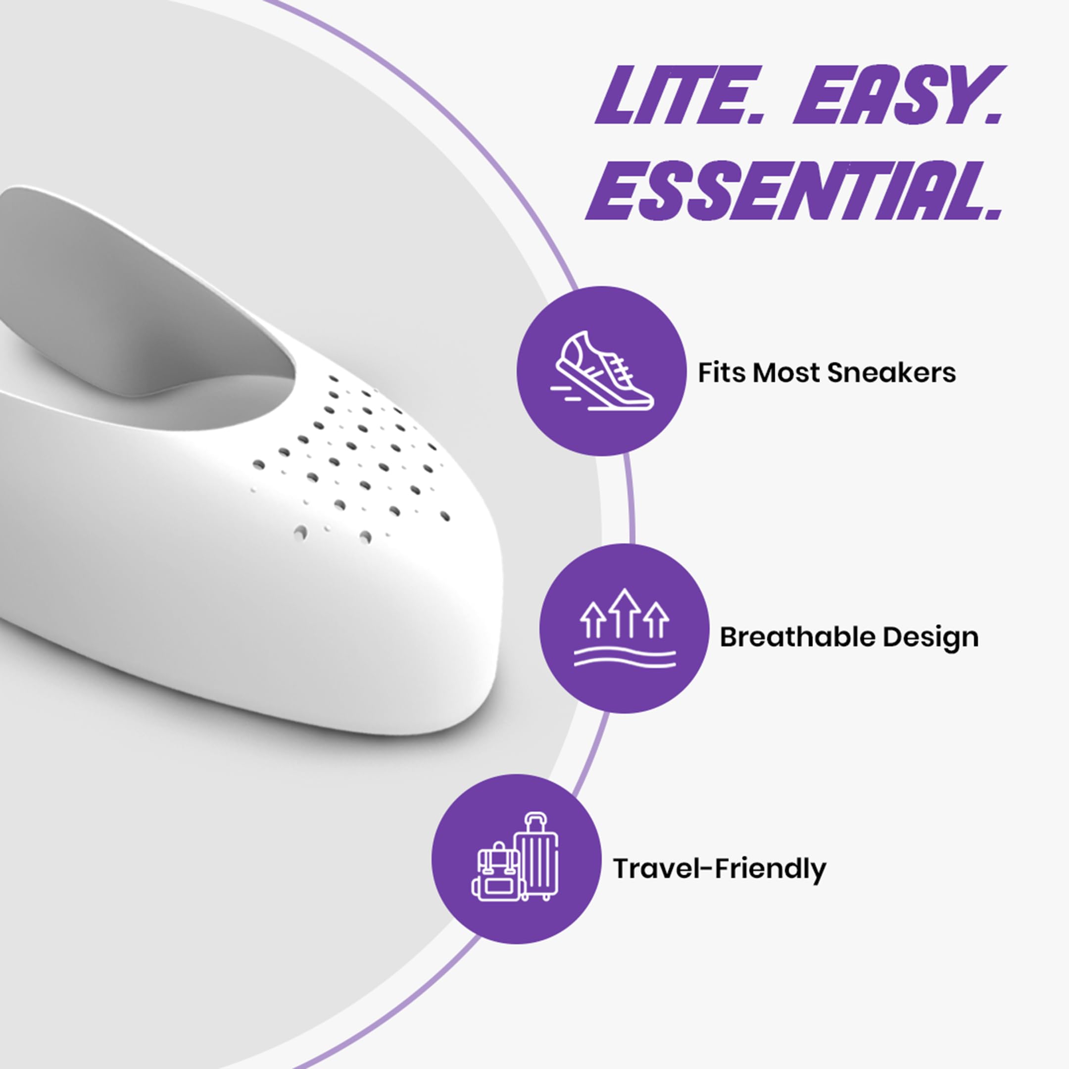 SNEAKARE Decreaser Lite Large Shoe Crease Protector, UK7-UK12, 1 Pair 3