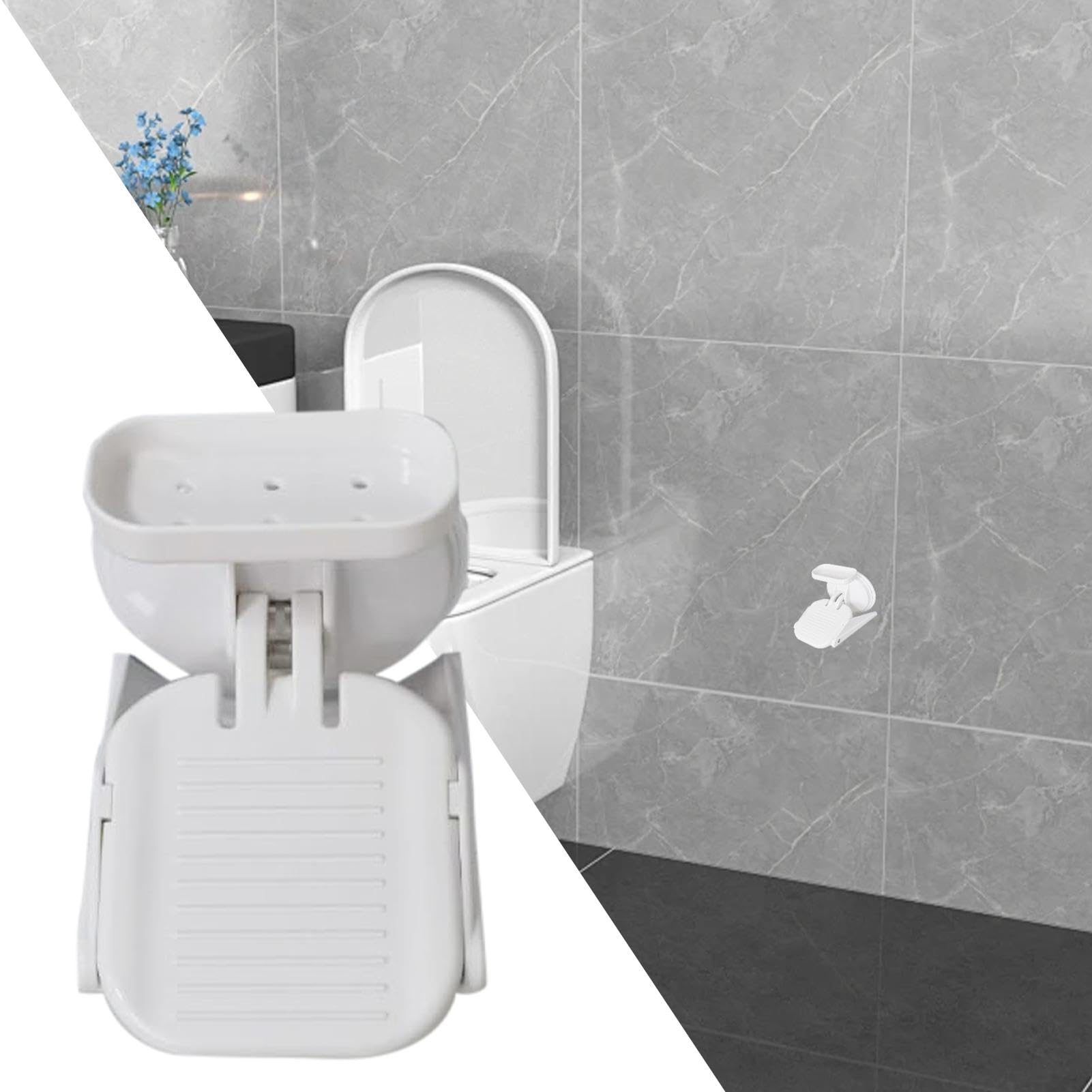 Dusch-Fußstütze zum Rasieren der Beine, Saugnapf, Trittplatte für Dusche, Rasur, Beinhilfe, Trittplatte für Zuhause, Hotel, Schlafsaal, Wohnung