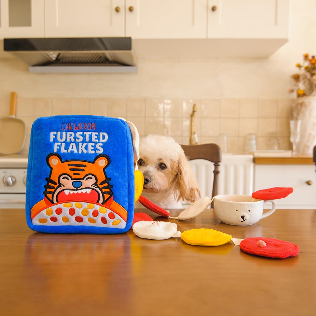 CHEWFFON Juguetes interactivos para perros, rompecabezas de enriquecimiento para el aburrimiento y estimulación mental, cereales de trabajo de nariz, juguete duradero para perros pequeños, medianos y