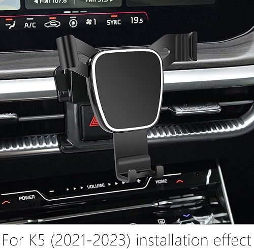 Miniatura 2 de LUNQIN Soporte de teléfono de coche para Kia K5 2021-2023 LXS GT Line EX Accesorios para automóviles Soporte de navegación Decoración interior Funda