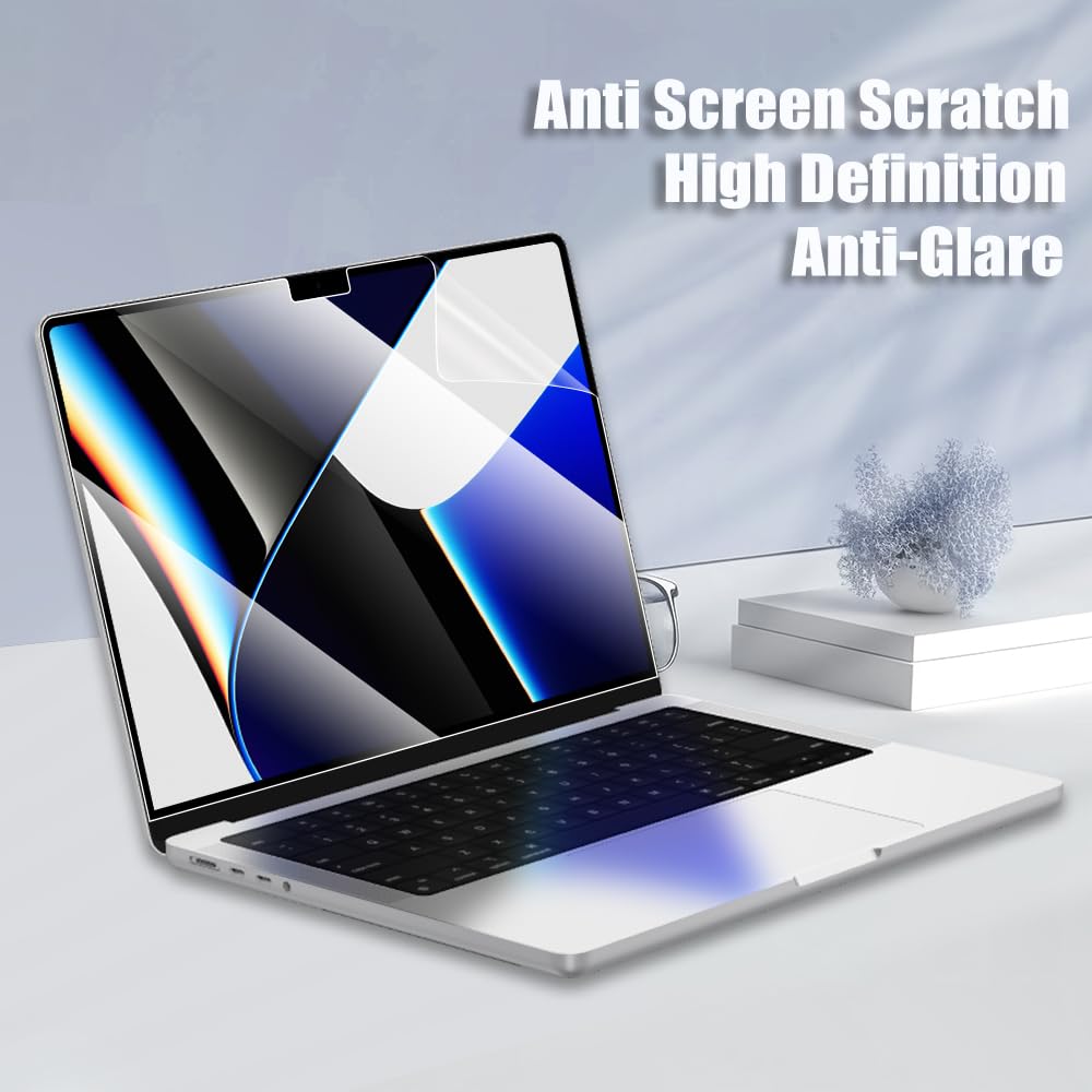 2 Pz Pellicola Protettiva Proteggi Schermo per MacBook Pro 14 pollici (M5-M1) Chip (2026-2021) A3426 A3427 A3434 A3112 A3401 A3185 A2918 5H HD Antigraffio