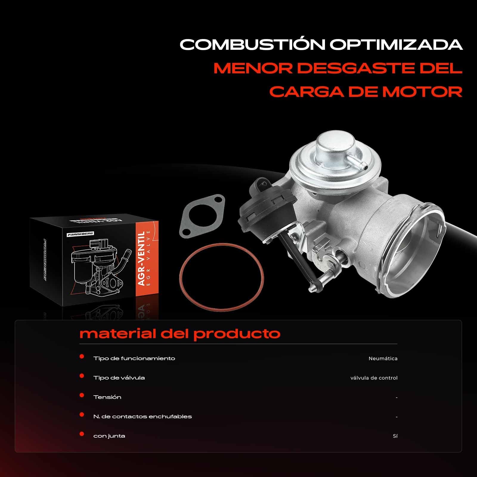 Frankberg Válvula EGR de recirculación de gases de escape 070128070F | Compatible con: T.o.u.a.r.e.g 7L6 7L7 7LA