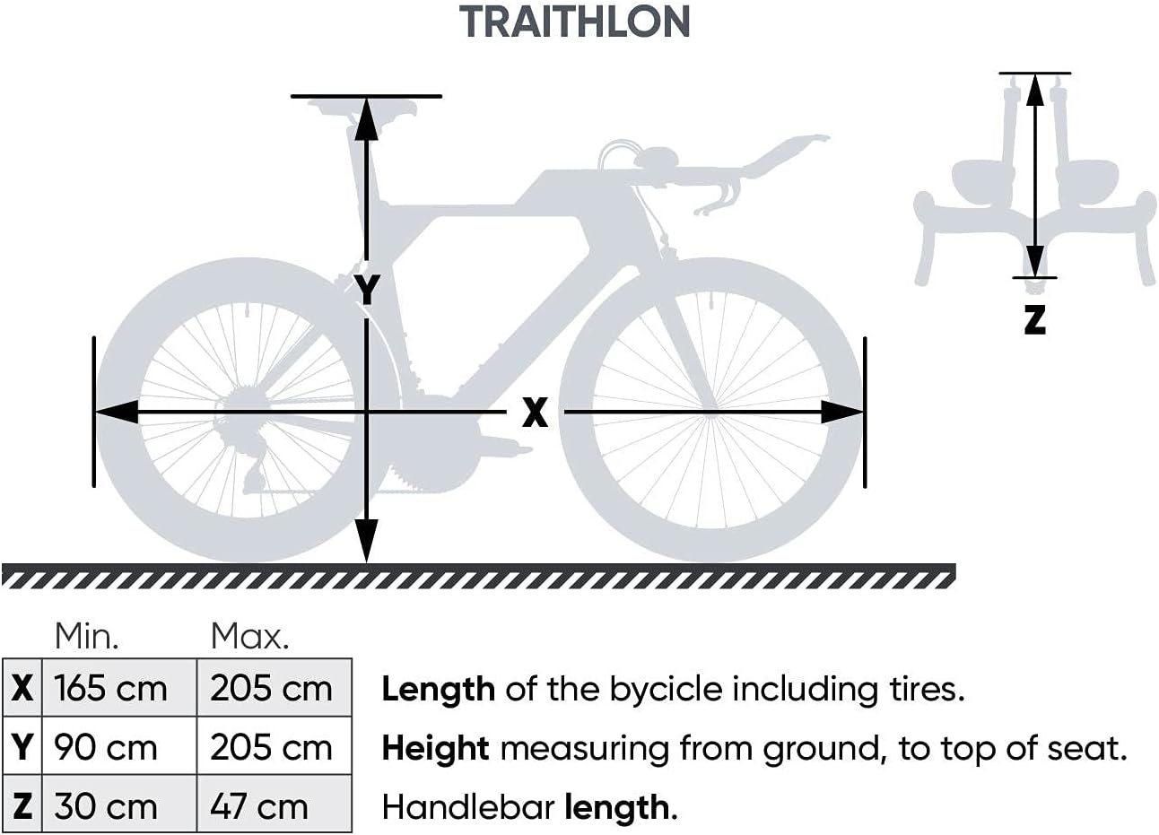 VELOSOCK Full Bike Cover SPEED/TRIATHLON for Indoor Storage and Transportation - Water Repellent Stretchy Zippered Fabric Bicycle Protection Travel Cover for TRIATHLON Bicycle