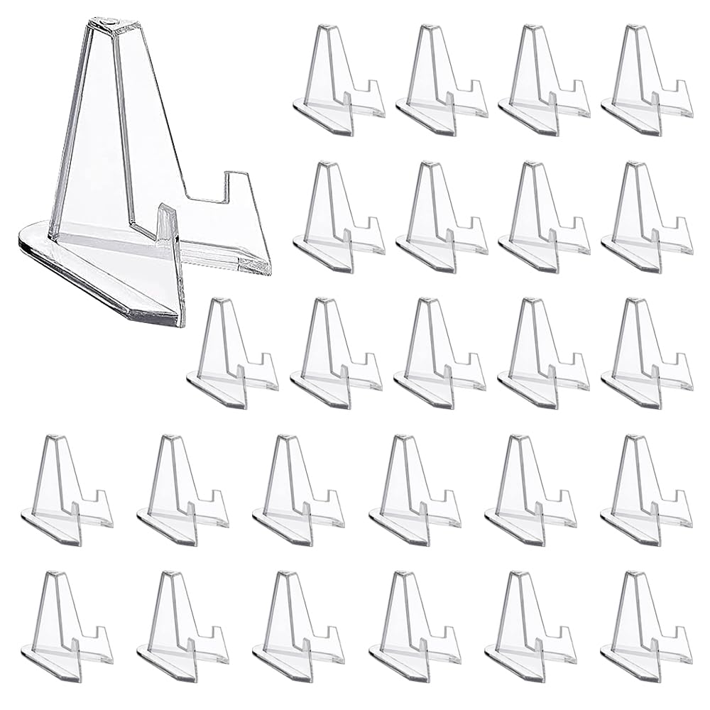 GYSRXS 26 Stück Acryl Ständer - Dreieckige Display Staffeleien Für Sammlerstücke
