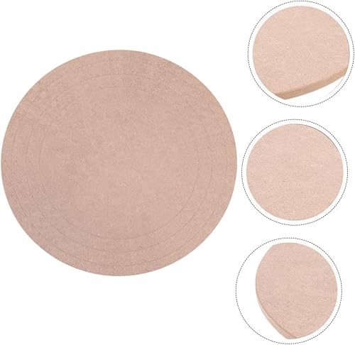 Miniatura 8 de Anneome 4 piezas de base de escultura Herramientas de madera Herramientas de cerámica Herramientas de yeso Discos de madera redondos para