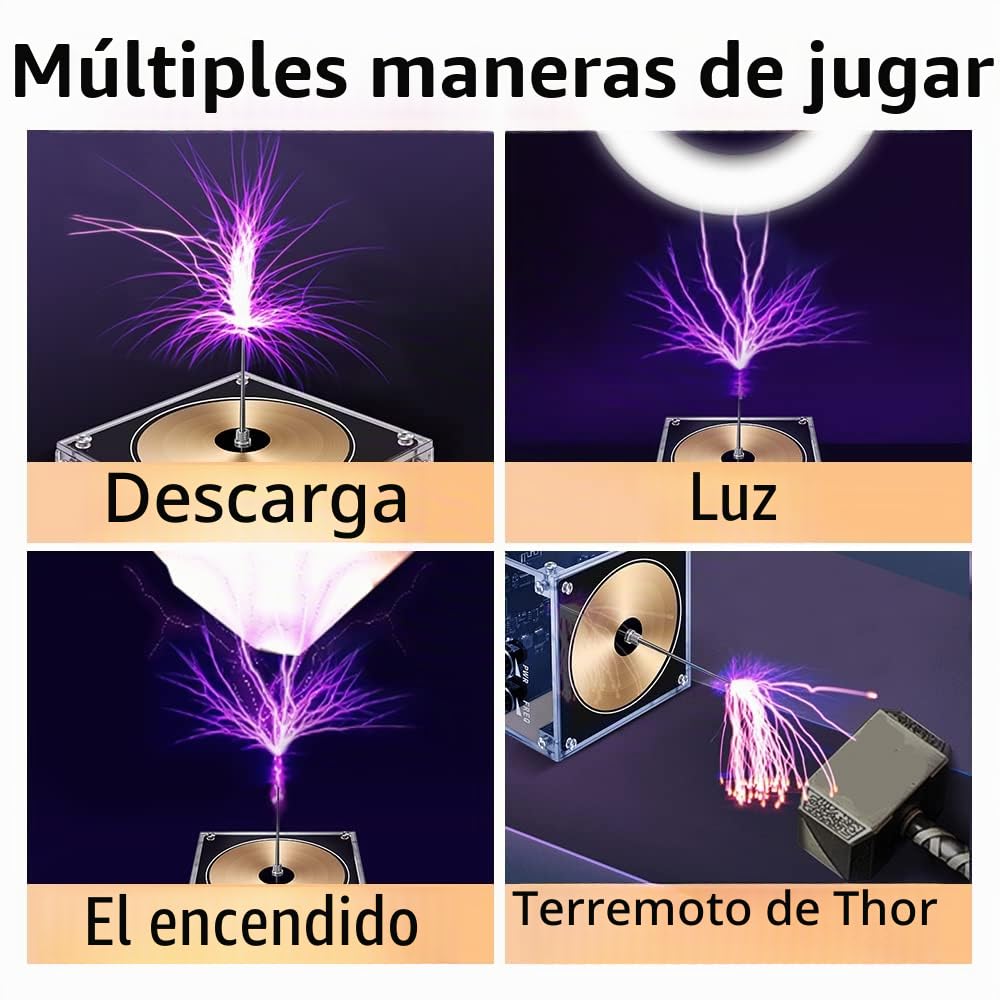 Bobina Tesla BT teléfono electrónico módulo generador arco Rayo Transmisión Sonido inalámbrico experiencia educativa