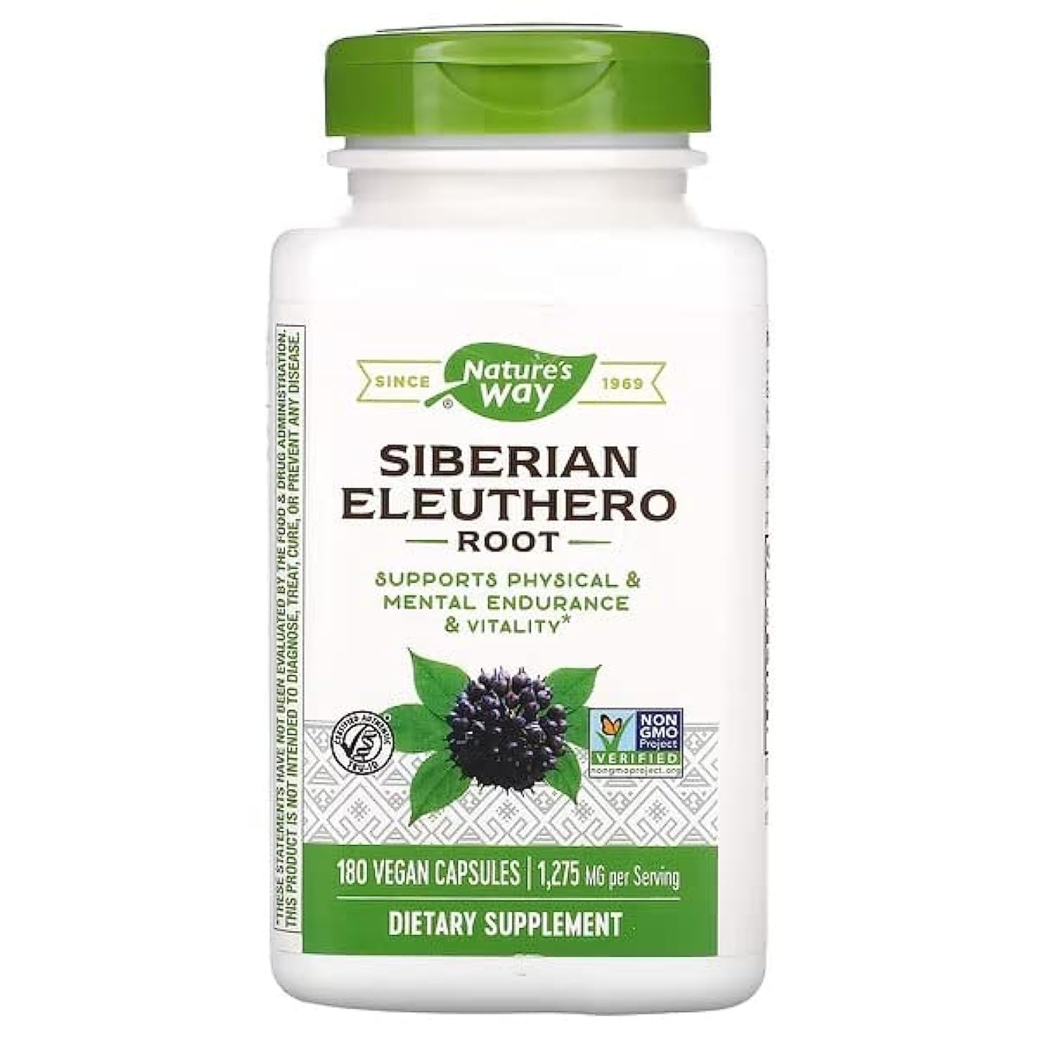 Nature's Way Siberian Eleuthero Vegetarian Capsules - 180